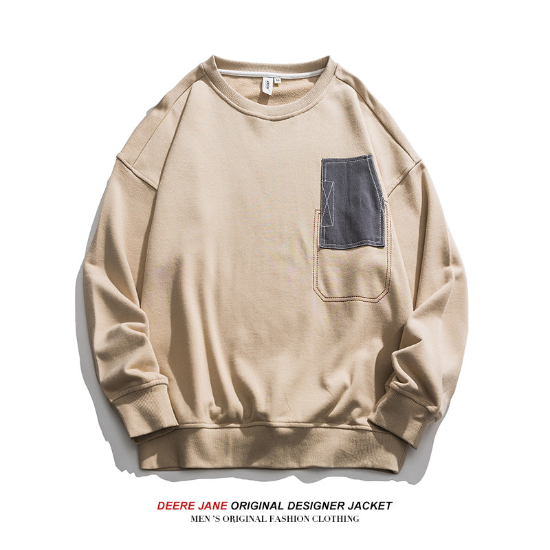 Men Pullover Hoodie Spring Sweater Men's Loose All-Match