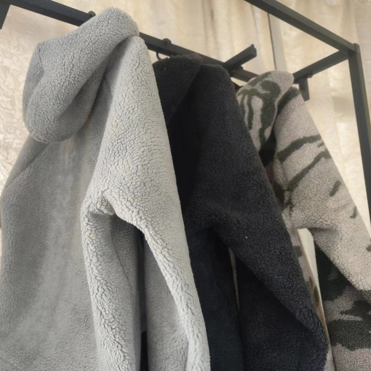 Fog Essentials Sweatshirt Lamb Wool Half Zip Jacket
