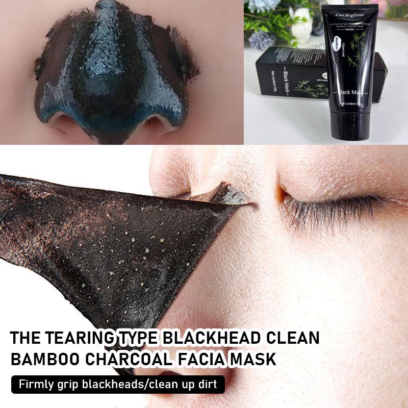 ROZINO Bamboo Charcoal Peel-Off Facial Mask - Blackhead Remover & Pore Cleanser, 60g