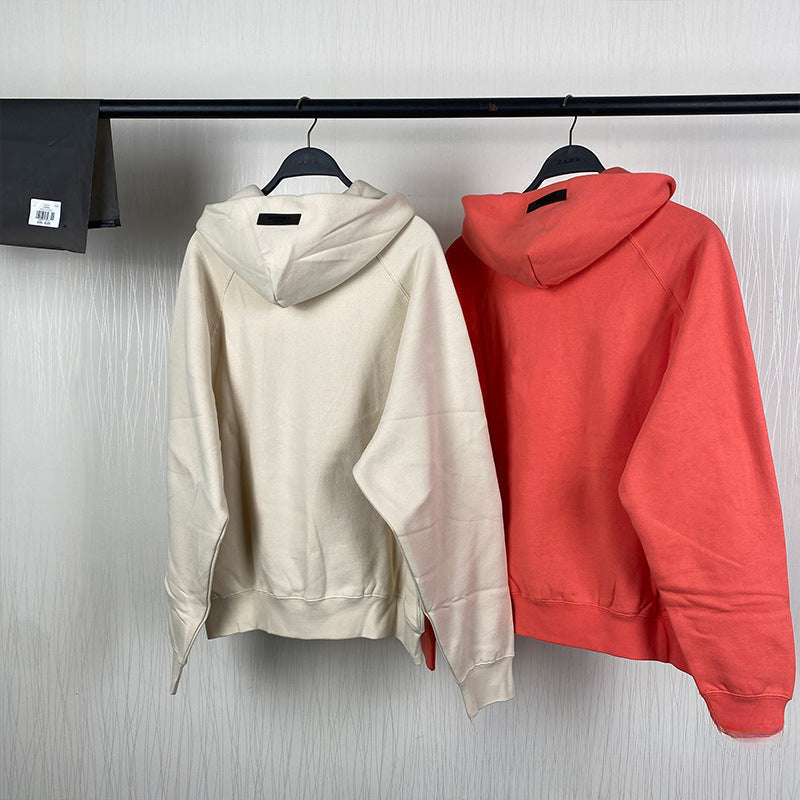 Fog Essentials Hoodie Unisex Flocking Logo Loose Hooded Sweater