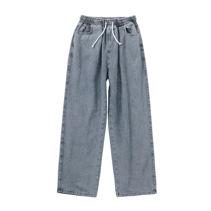 Men Jeans Loose Straight Wide Leg Pants