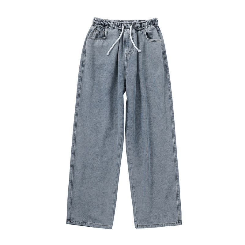 Men Jeans Loose Straight Wide Leg Pants