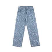 Men Jeans Straight Spring and Autumn Jeans Trousers