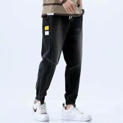 Men Jeans Summer Jeans Men's Loose Tappered Casual Pants