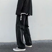 Men Jeans Loose Straight Straight-Leg Wide-Leg Pants
