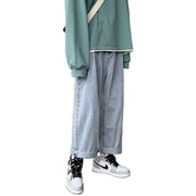 Men Jeans Straight Loose Retro Casual Pants