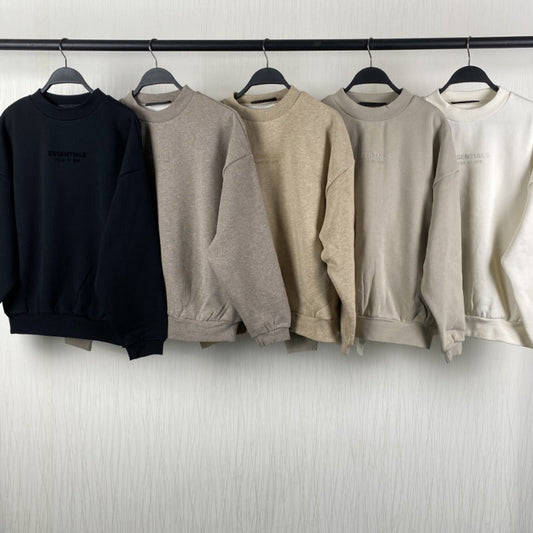 Fog Essentials Sweatshirt Unisex Loose Crew Neck Fleece Sweater