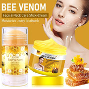 ROZINO 5-Piece Honey Skincare Set - Eye Cream, Lip Balm, Face & Body Moisturizers