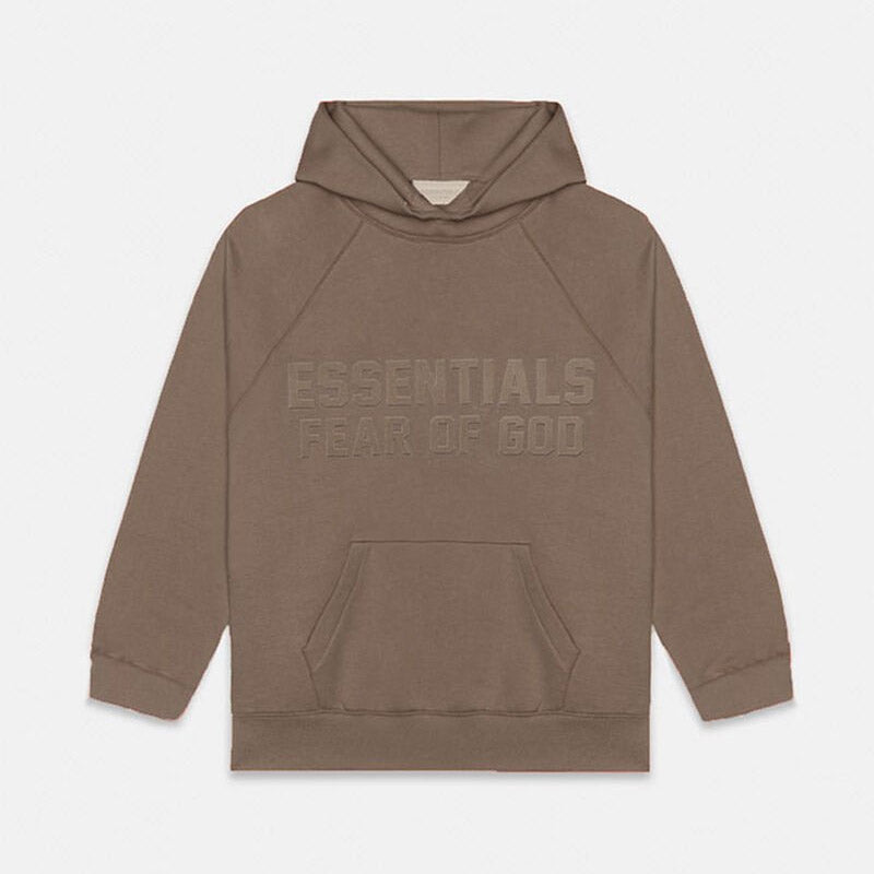 Fog Essentials Hoodie Unisex Flocking Logo Loose Hooded Sweater