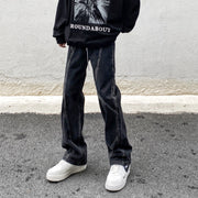 Men Jeans Vintage Jeans Straight Loose Pants
