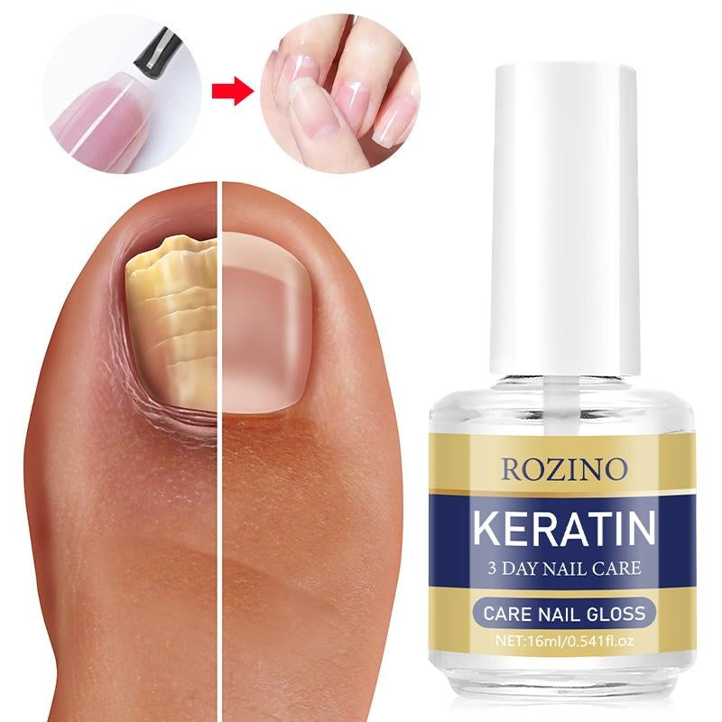 ROZINO 3-Day Nail Care Treatment - Keratin & Amino Acid Formula, 3 Pack