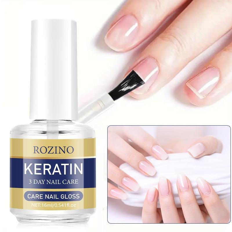 ROZINO 3-Day Nail Care Treatment - Keratin & Amino Acid Formula (3 Pack, 16ml)