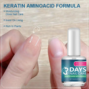 ROZINO 3-Day Nail Care Treatment - Keratin & Amino Acid Formula, 16ml (3 Pack)