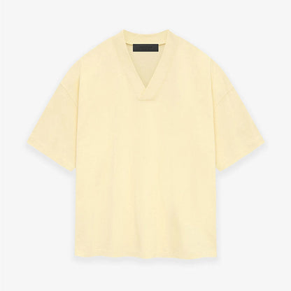 Fog Essentials T shirt Offset Logo Loose V-neck T shirt