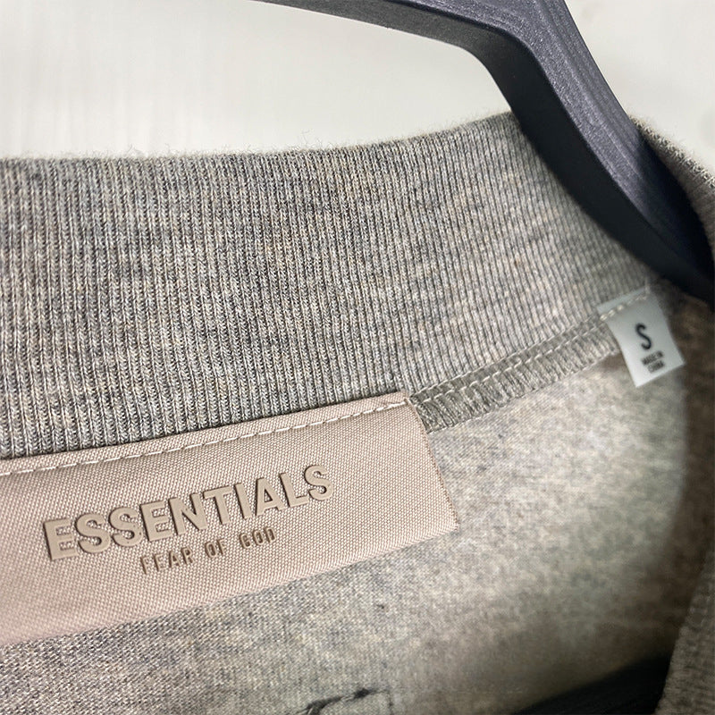 Fog Essentials T shirt Flocking Logo Loose Sweater