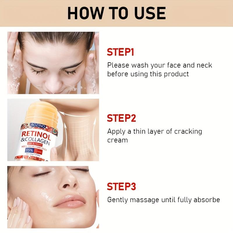 ROZINO Retinol & Collagen Neck Firming Stick - Anti-Aging DÃ©colletÃ© Cream