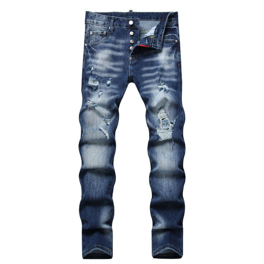 DSQ2 Jeans Distressed Slim-fit Stretch Jeans