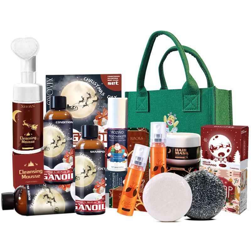 ROZINO Christmas Gift Set for Women - 8 Piece Bath, Body & Hair Care Collection