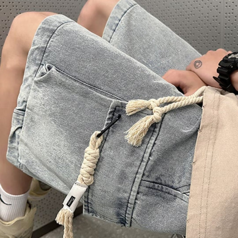 Men Jeans Tooling Denim Shorts Men Summer Casual Shorts
