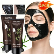 ROZINO Bamboo Charcoal Peel-Off Facial Mask - Blackhead Remover & Pore Cleanser, 60g