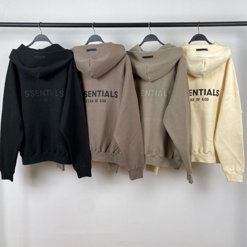 Fog Essentials Hoodie Offset Logo Fleece Hooded Sweater