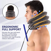 Inflatable Cervical Neck Traction Device for Pain Relief - Adjustable, Portable