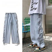 Men Jeans Spring and Autumn Straight Loose Denim Long Hip Hop Wide Leg Pants