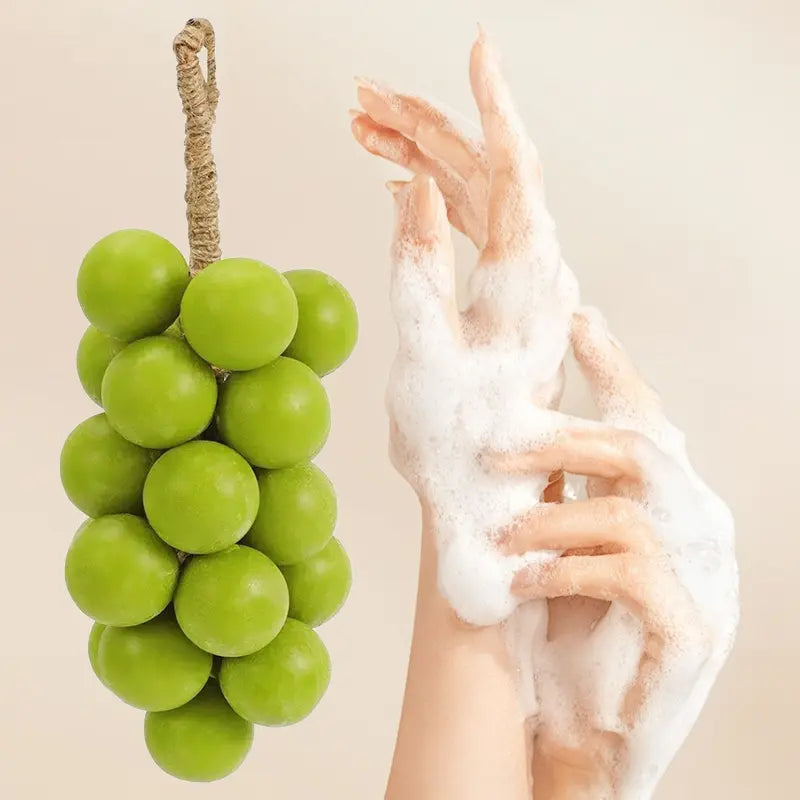 ROZINO Grape Soap on a Rope - Artisan Bar with Grapeseed & Olive Oil