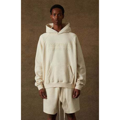 Fog Essentials Hoodie Unisex Flocking Logo Loose Hooded Sweater