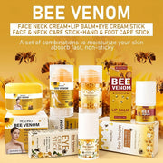 ROZINO 5-Piece Honey Skincare Set - Eye Cream, Lip Balm, Face & Body Moisturizers