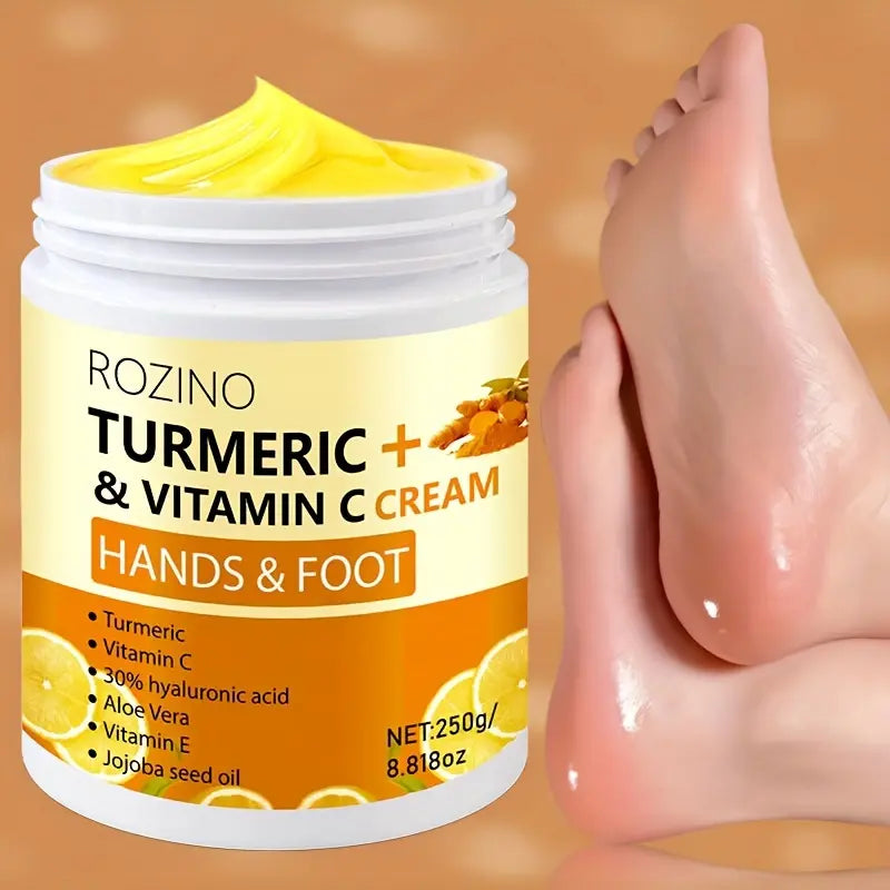 ROZINO Turmeric Firming Cream for Face, Neck, Hands & Feet - 1.69 oz