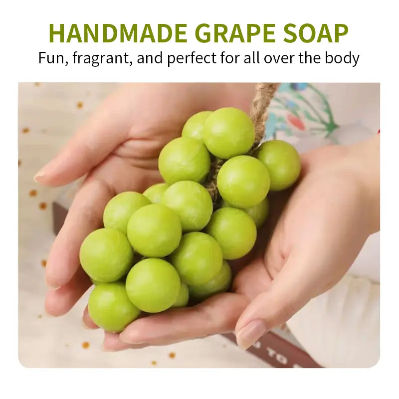 ROZINO Grape Soap on a Rope - Artisan Bar with Grapeseed & Olive Oil