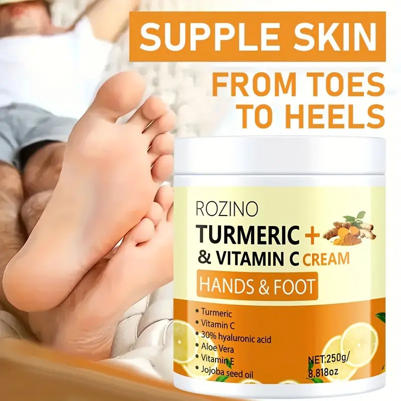 ROZINO Turmeric Firming Cream for Face, Neck, Hands & Feet - 1.69 oz