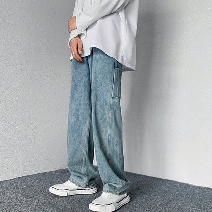Men Jeans Fall Winter Overalls
