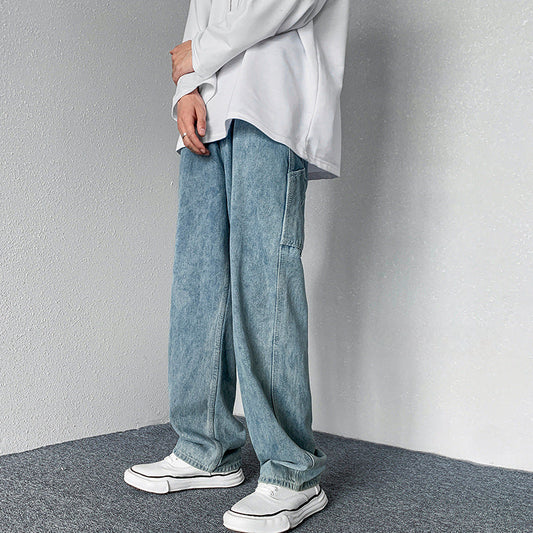 Men Jeans Fall Winter Overalls