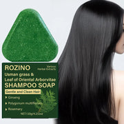 ROZINO Herbal Shampoo Bar with Usman Grass, Ginseng & Rosemary for Thinning Hair