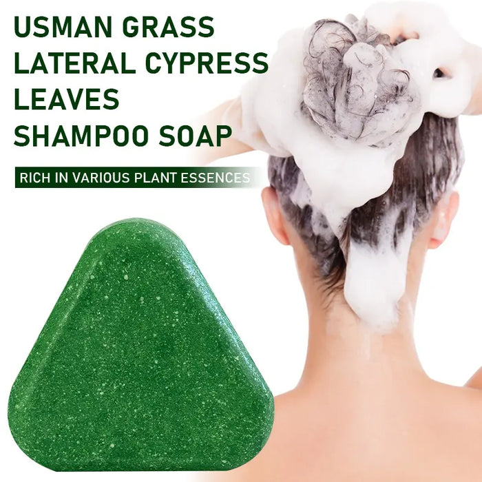 Nature Seven Green Shampoo Bar – Hair Growth & Gray Hair Reversal with Ginseng & Rosemary