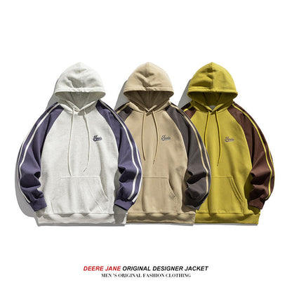 Men Pullover Hoodie Spring Sweater Men's Spring and Autumn Loose All-Match Casual Couple Style