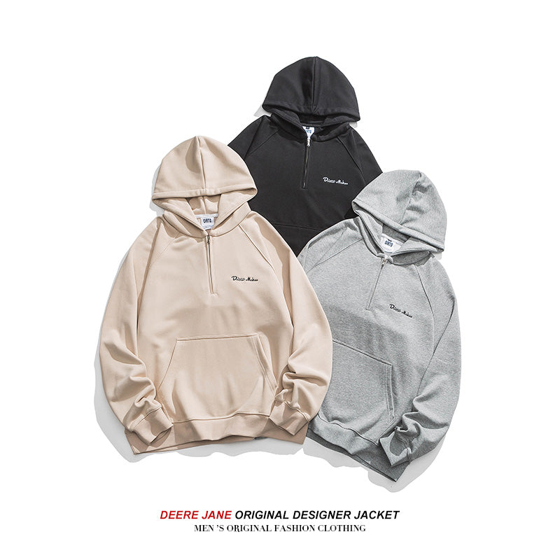 Men Pullover Hoodie Spring Sweater Men's Loose All-Match Spring and Autumn Simplicity Casual