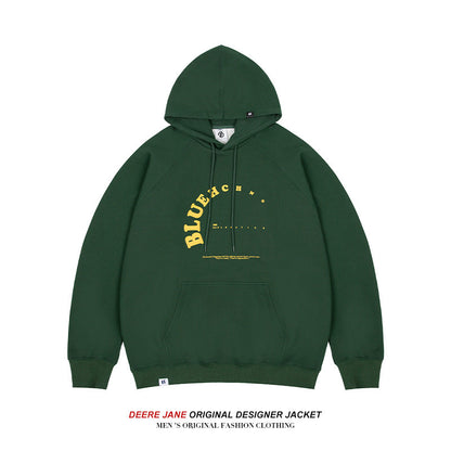 Men Pullover Hoodie Spring Sweater Men's Loose All-Match Casual