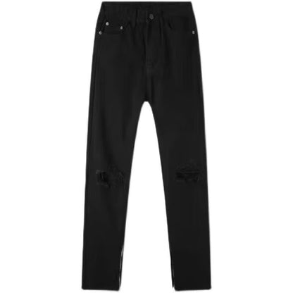 Men Jeans Retro Tattered Jeans Jeans Trousers