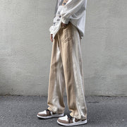 Men Jeans Gradient Jeans Men Spring Autumn Loose Straight Trousers