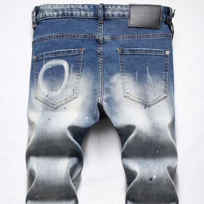 DSQ2 Jeans Distressed Slim-fit Stretch Jeans