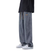 Men Jeans Summer Loose Straight-Leg Wide-Leg Pants Casual Pants