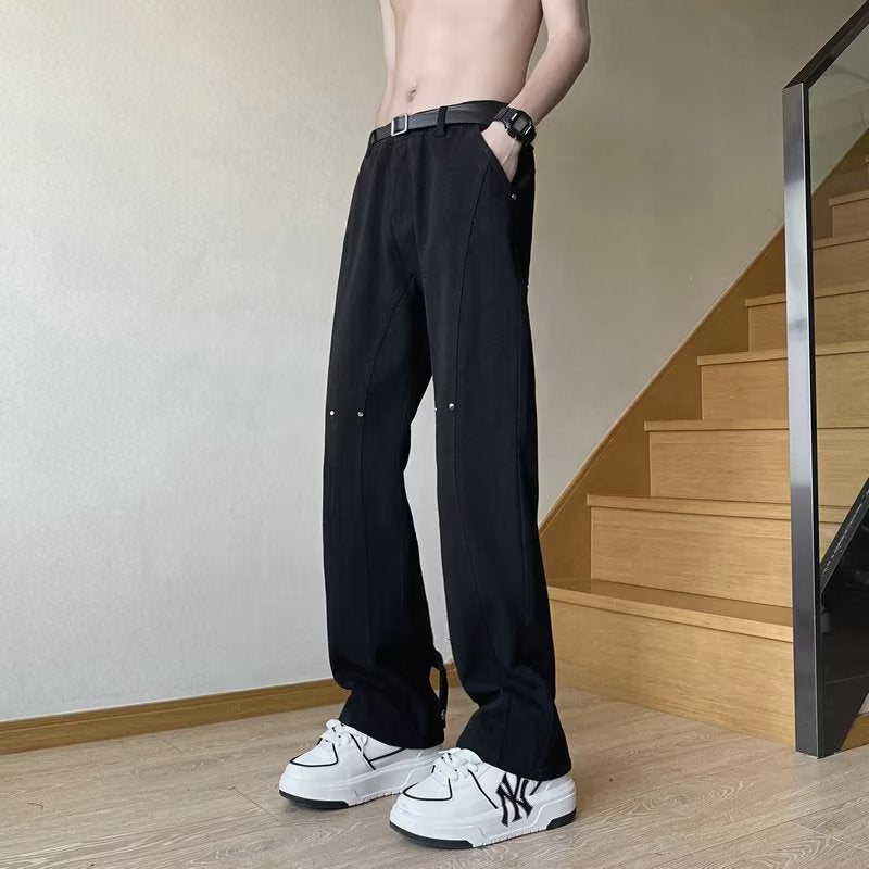 Men Jeans Autumn Jeans Slim-Fit Pants Straight-Leg Trousers