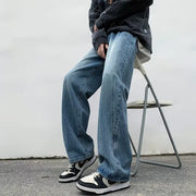 Men Jeans Spring and Autumn Large Straight-Leg Pants Pants