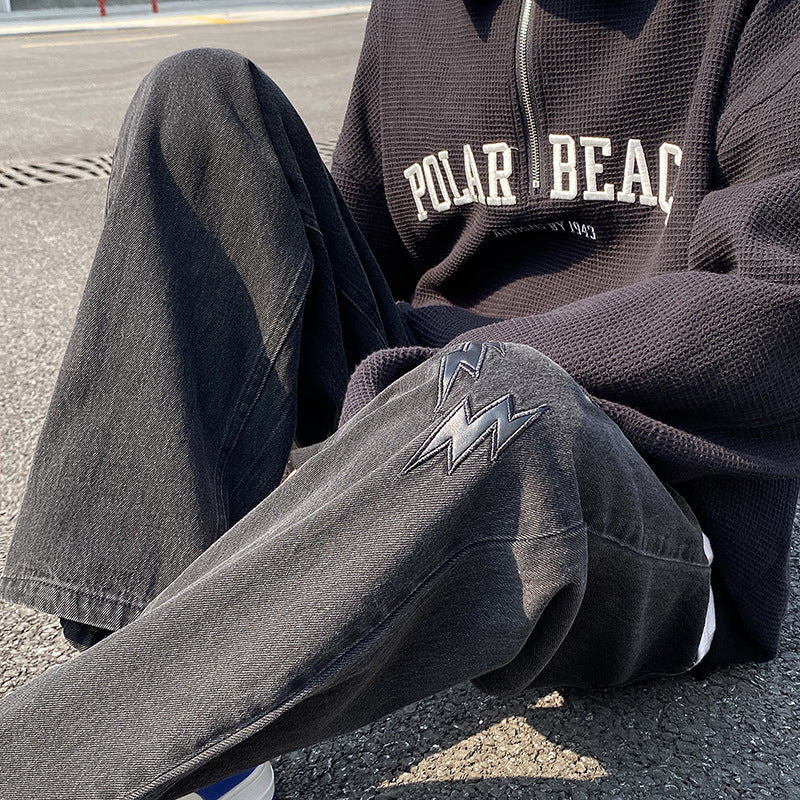 Men Jeans Straight-Leg Pants