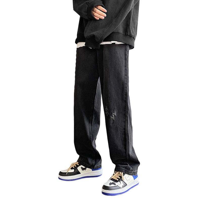 Men Jeans Straight-Leg Pants