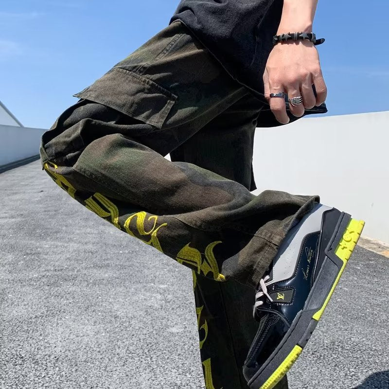Men Jeans Vintage Straight Jeans