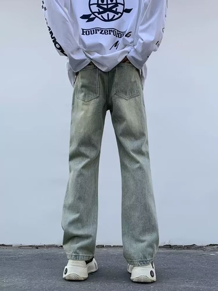 Men Jeans Slim Jeans Bootcut Pants Straight-Leg Pants